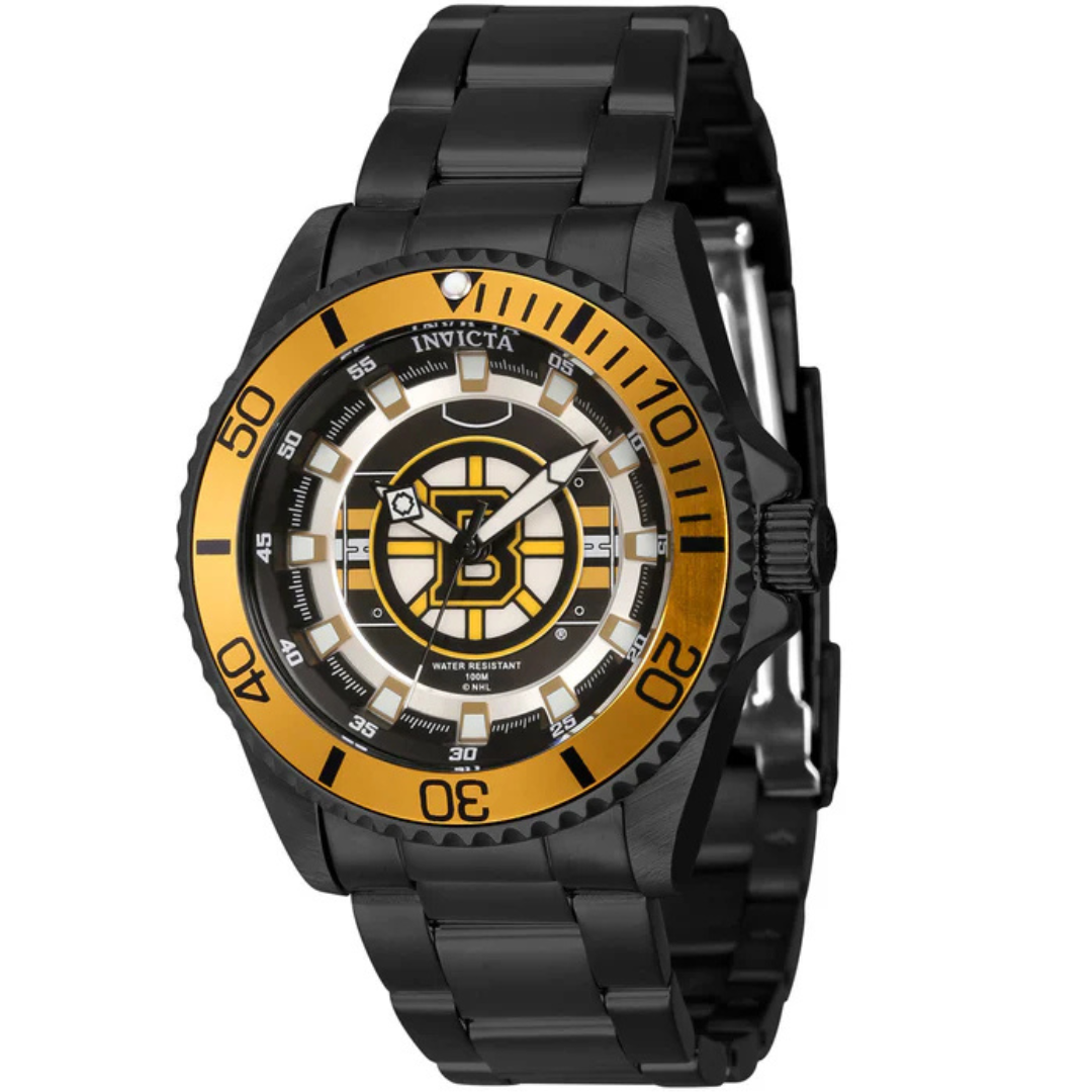 Invicta NHL Quartz Black and White Dial Women's Watch