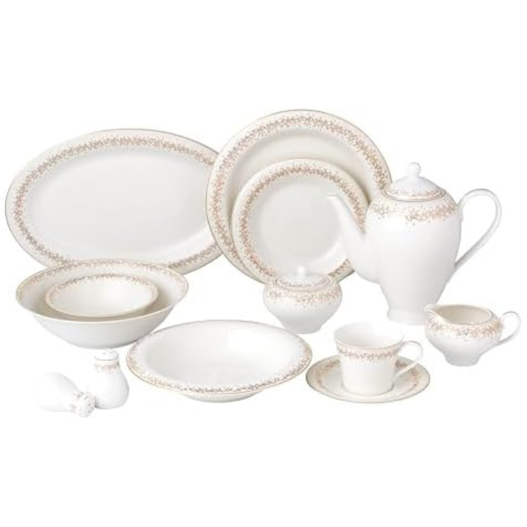 57-Piece Lorren Home Trends Bone China Dinnerware Set