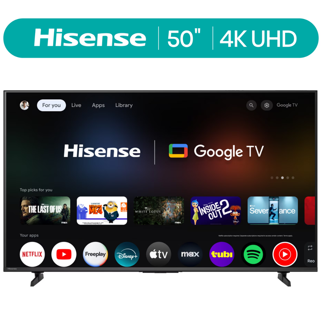 50" Hisense 50H5BG 4K Ultra HDR Smart Google TV (2025)