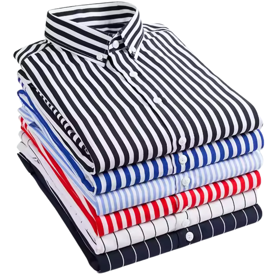 Men's Slim Fit Striped Casual Shirt
