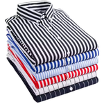 Men's Slim Fit Striped Casual Shirt