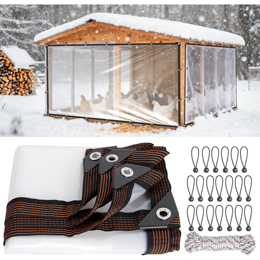 6.6ft x13ft Waterproof Durable Chicken Coop Cover