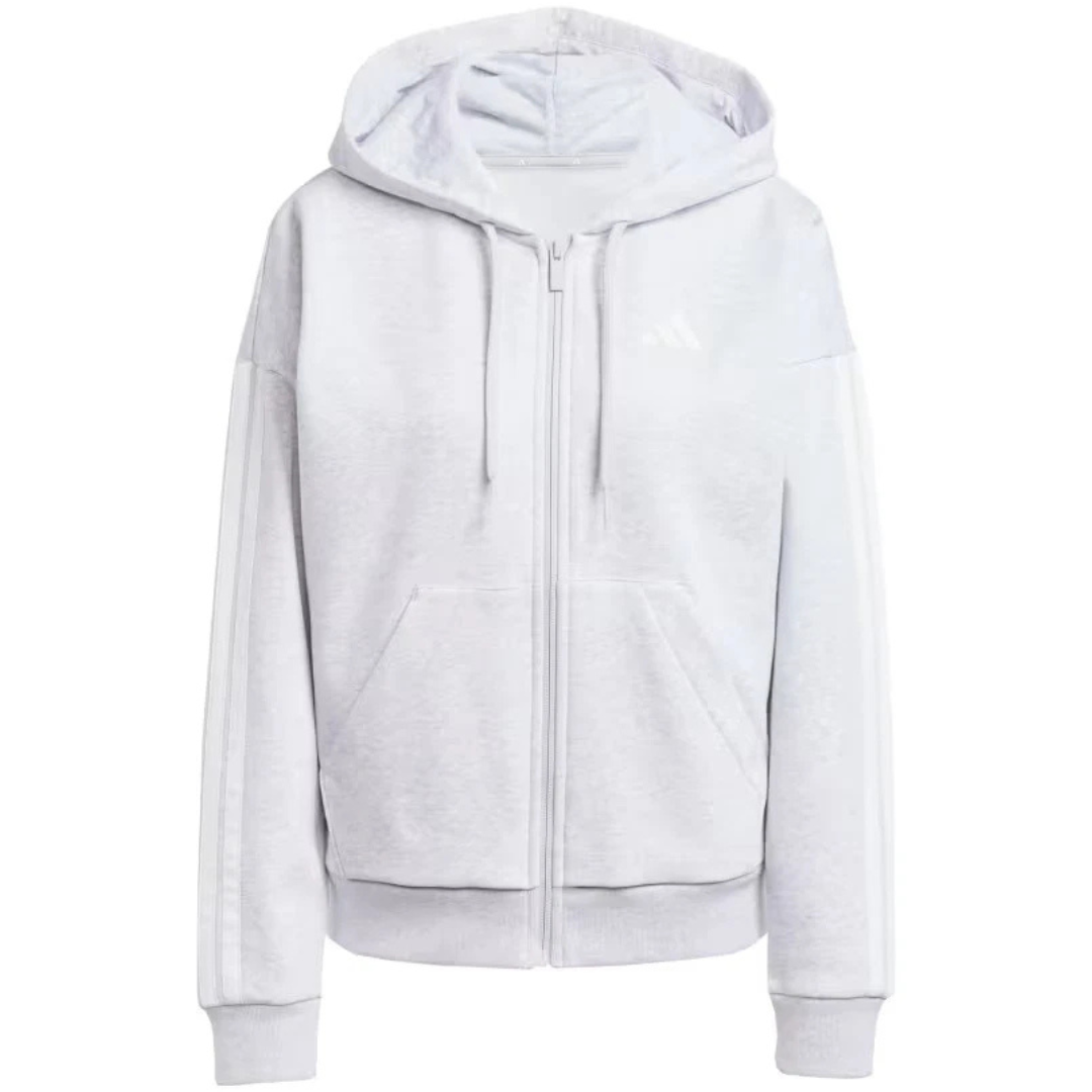 Adidas Women's Essentials 3-Stripes Fleece Full Zip Hoodie