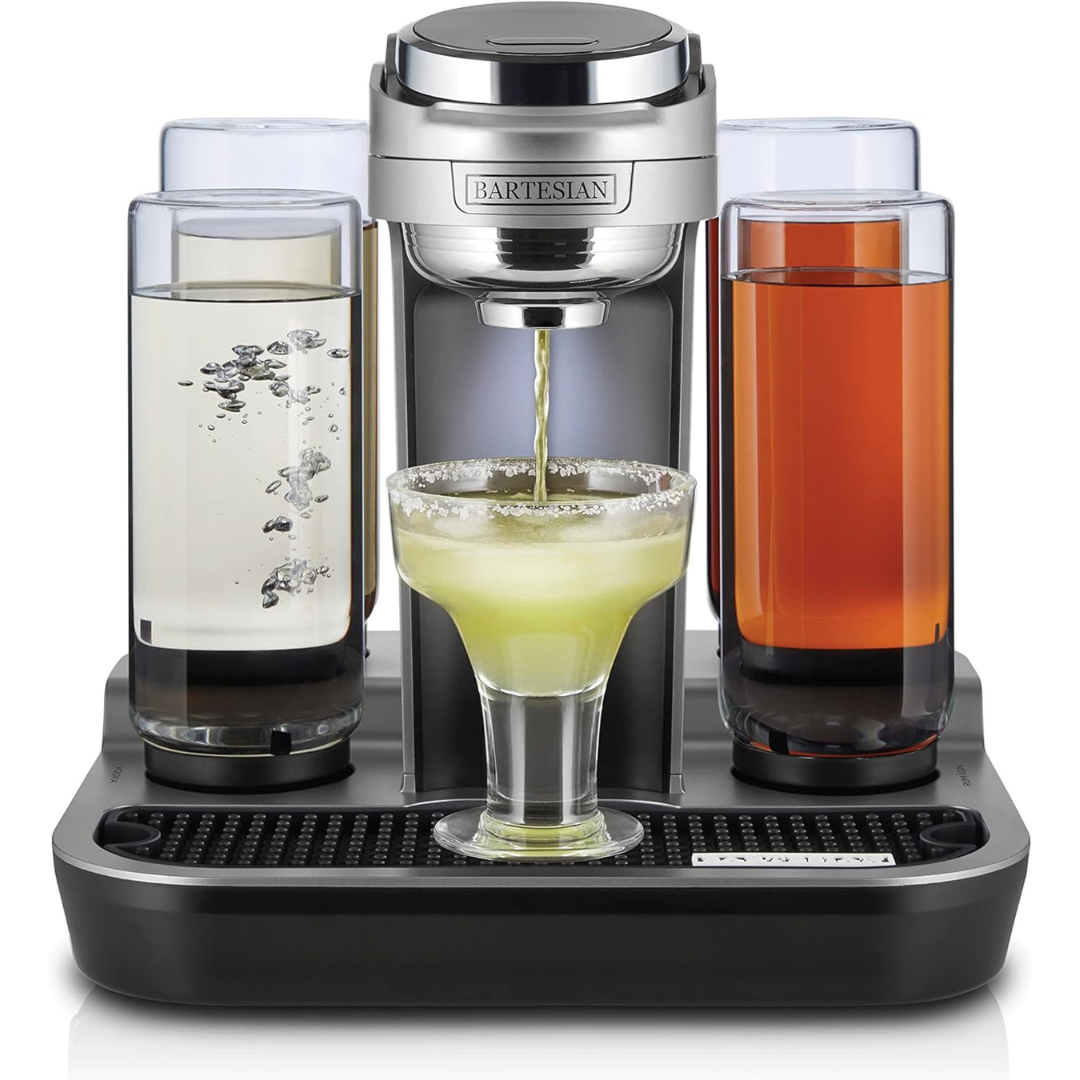 Bartesian Professional Cocktail Machine, 5 Premium Glass Bottles