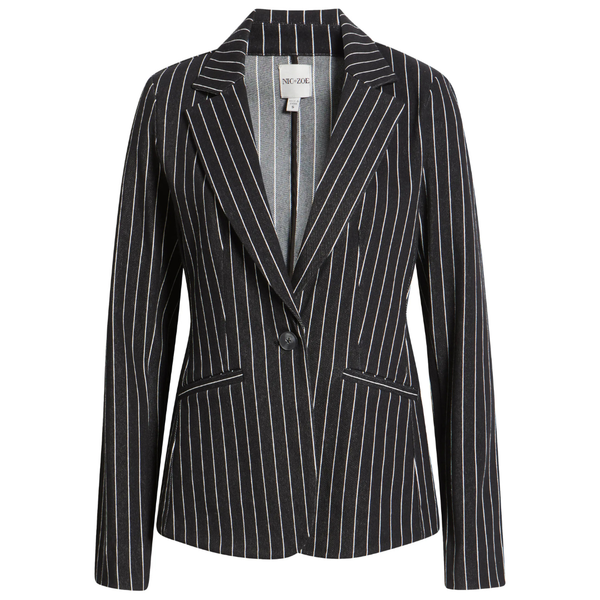 NIC+ZOE Women's Railroad Stripe Stretch Blazer