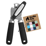 Gorilla Grip Heavy Duty Stainless Steel Can Opener (Black)