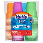 100-Count 16-Oz Hefty Party On Disposable Plastic Cups