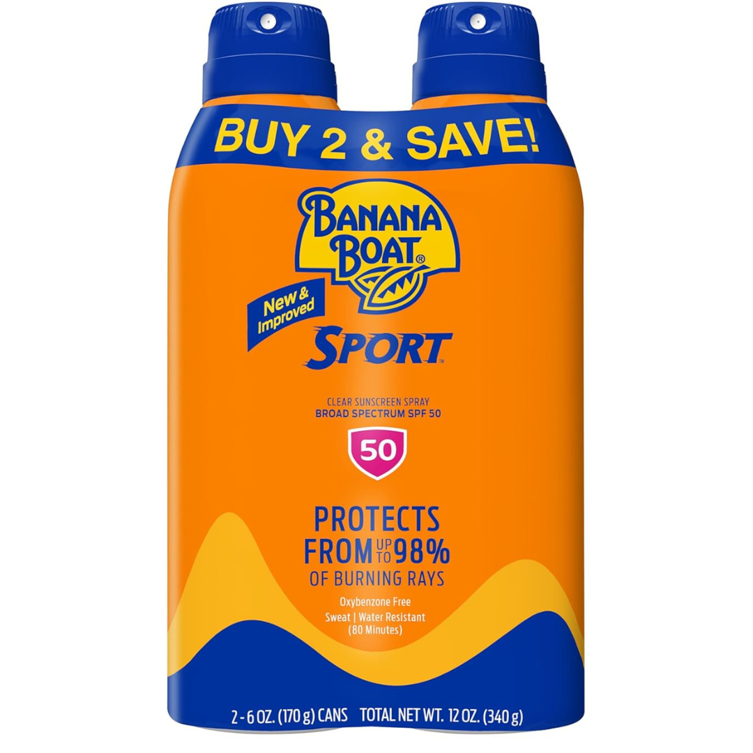 2-Pack 6oz Banana Boat Ultra Sport Performance Broad Spectrum Sunscreen