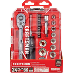 24-Piece Craftsman Mechanics 3/8" Drive SAE Tool Set