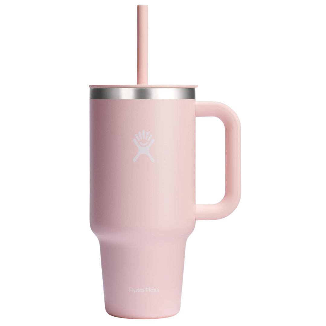 32-Oz Hydro Flask Insulated Stainless Steel Tumbler W/ Handle Lid & Straw