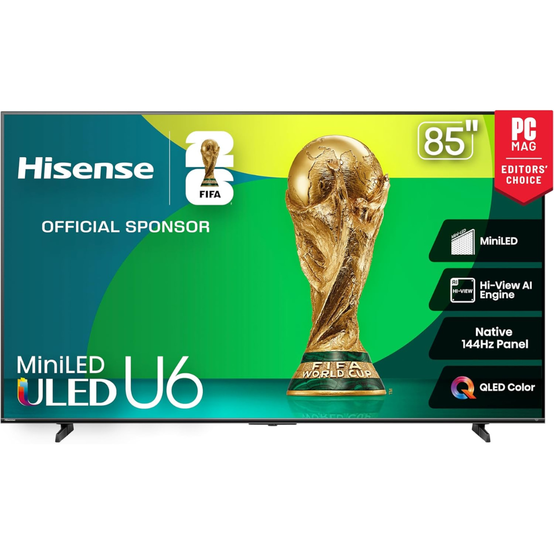 85" Hisense Class U6 Series 4K Ultra HDR Smart QLED Fire TV