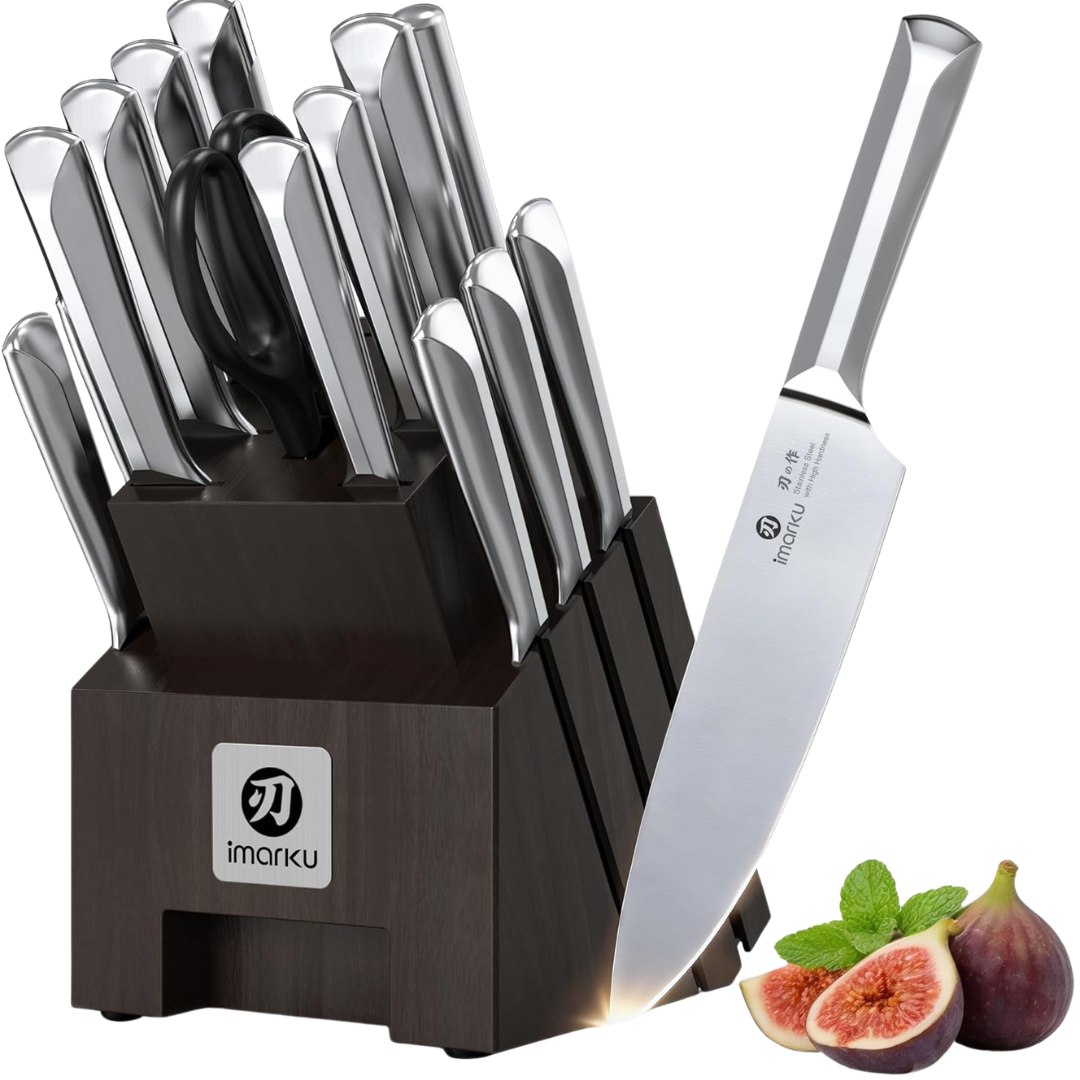 16-Piece High Carbon Japanese Stainless Steel Knife Sets