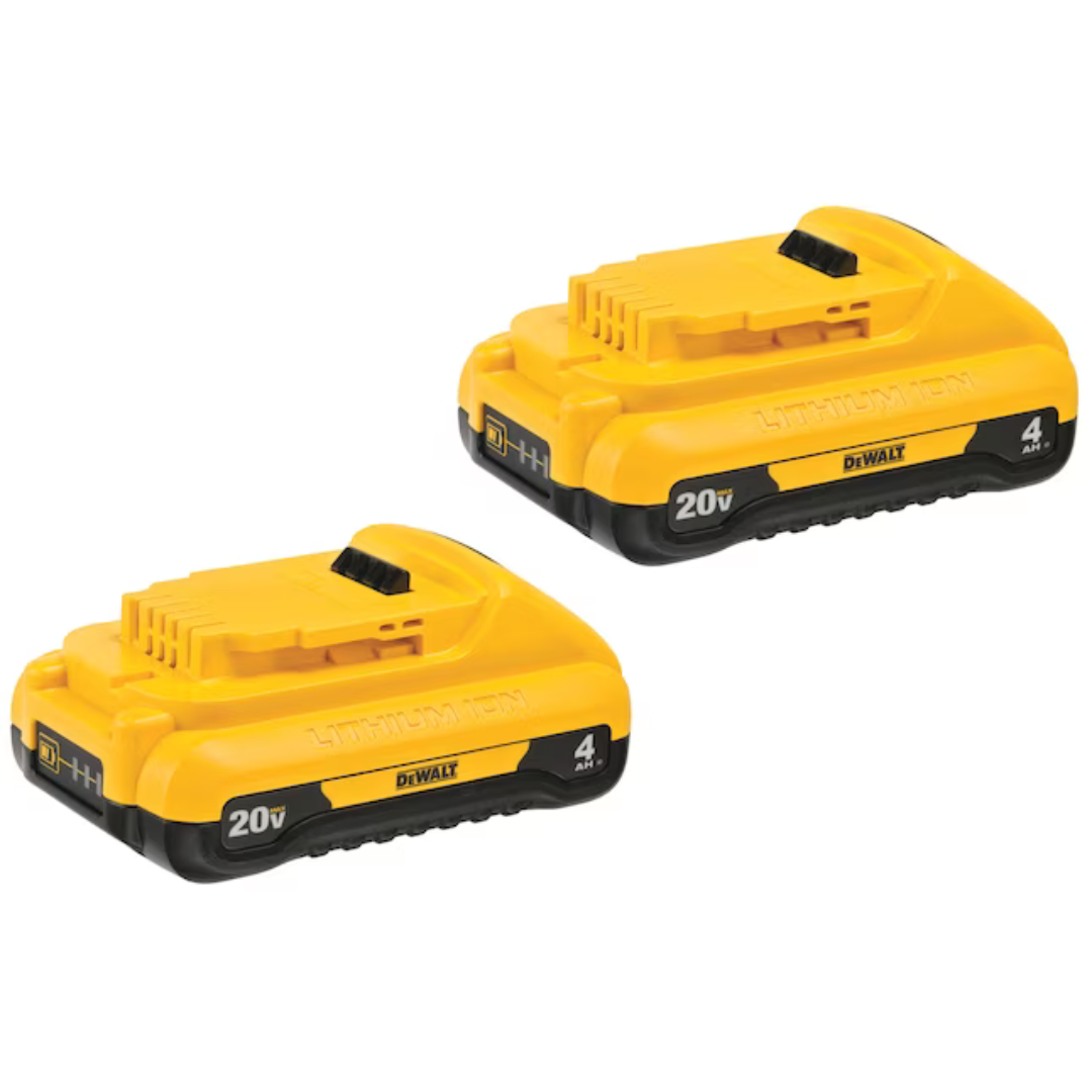 2-Pack DeWalt 4Ah Lithium Ion Battery