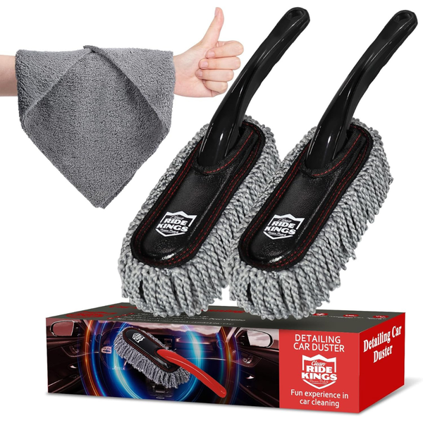 Ride Kings Interior Cleaning Brush & Microfiber Towel Set
