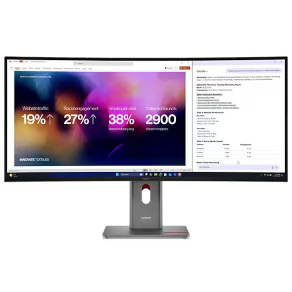 39.7" Lenovo ThinkVision P40WD-40 Curved 120Hz 4ms IPS Monitor