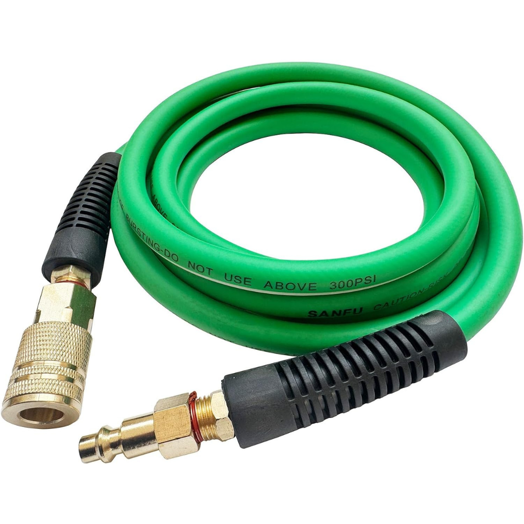 SANFU 1/4"ID X 50FT 300PSI Durable Hybrid Air Hose