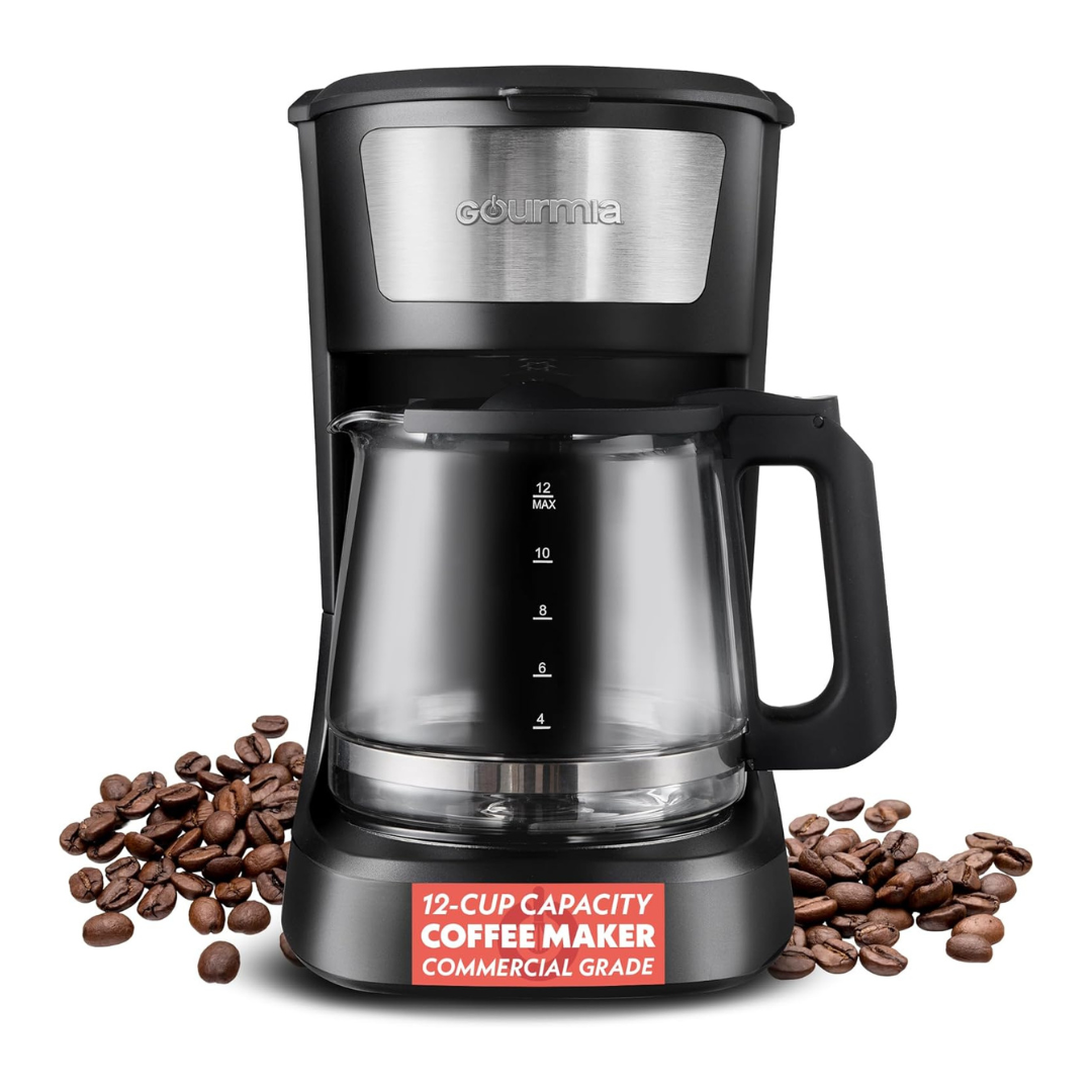 Gourmia 12-Cup One Touch Drip Coffee Maker