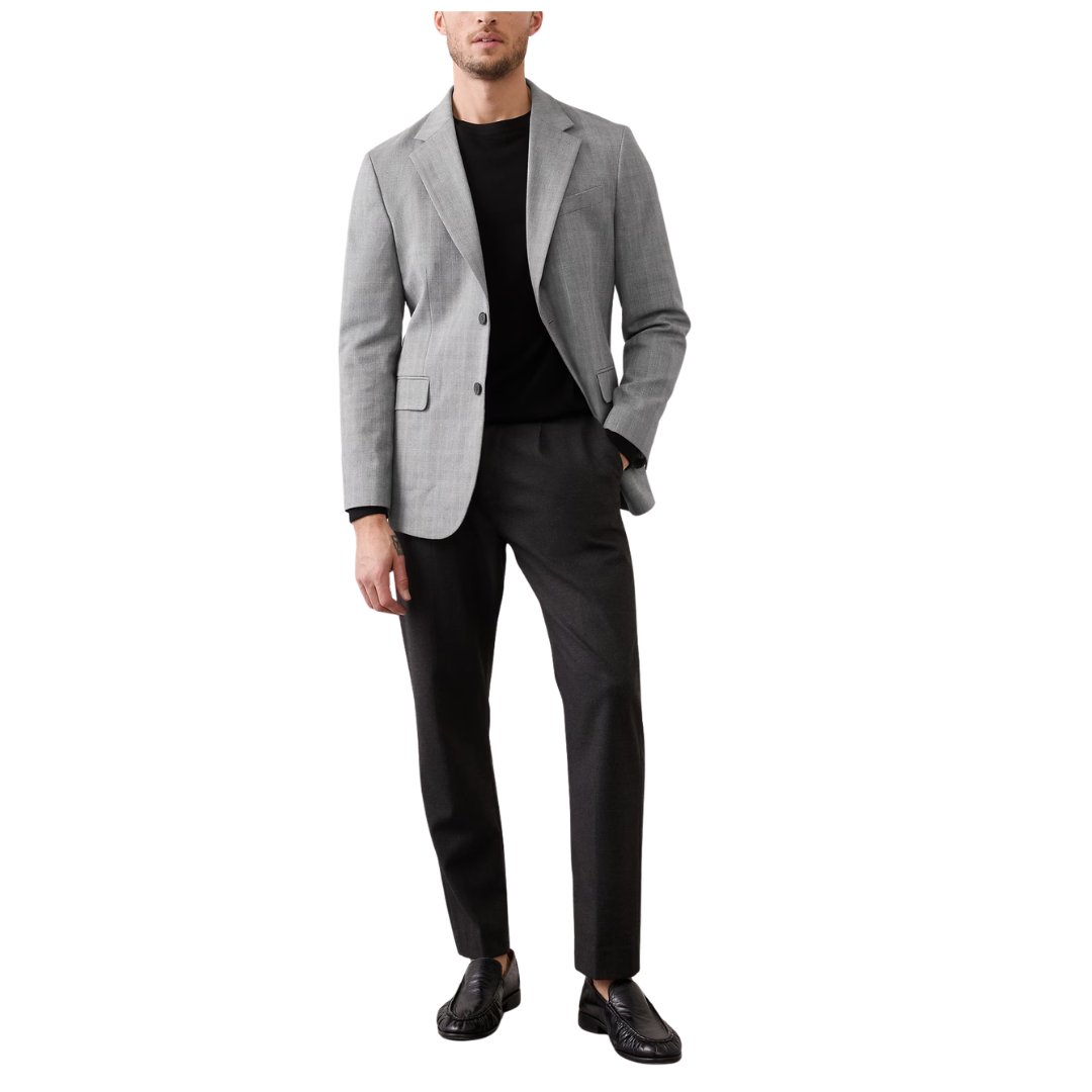 Banana Republic Factory Men's Tailored-Fit Plaid Jacket