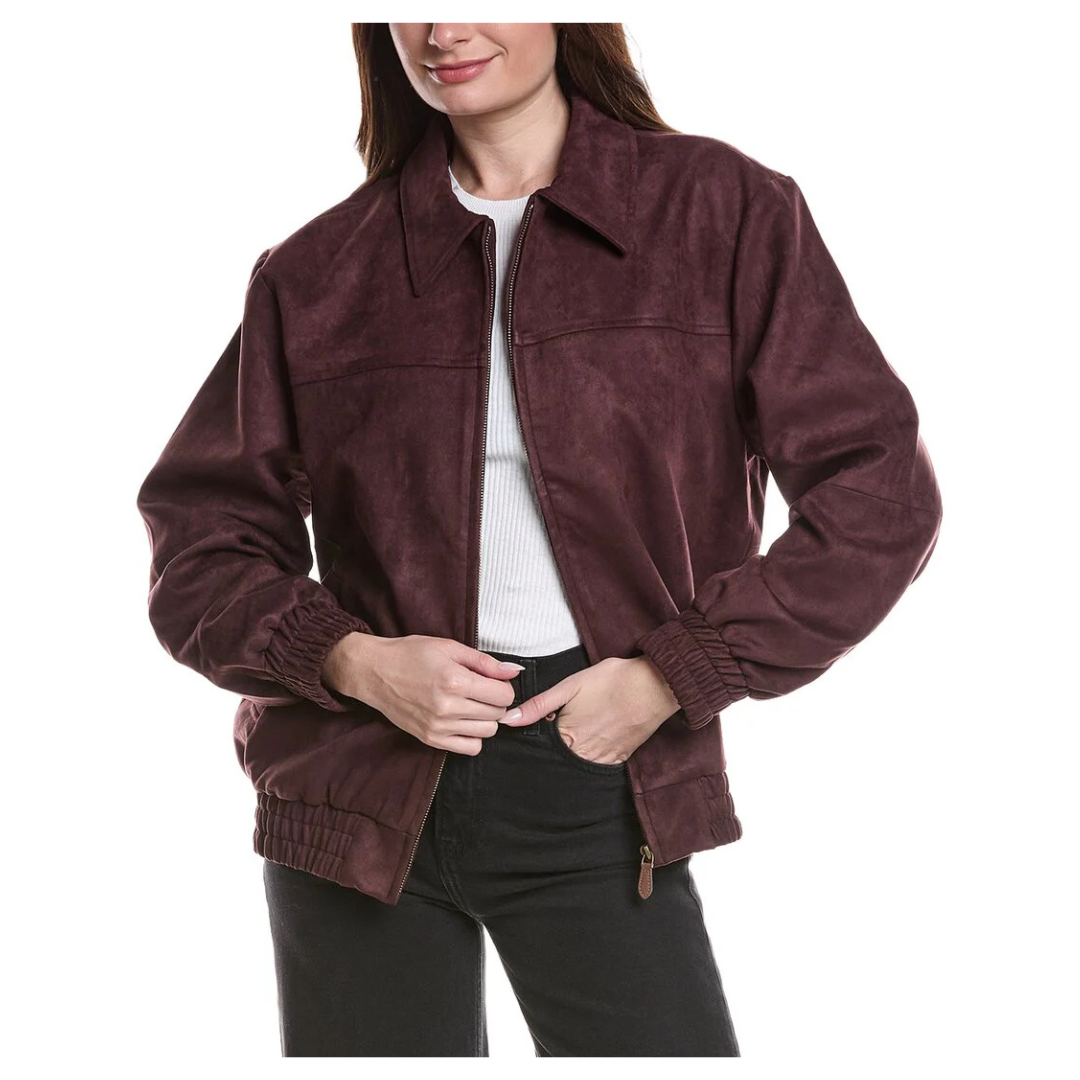 Endless Rose Faux Suede Work Jacket