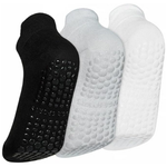 3-Pairs Women's Grippy Pilates Socks With Grips