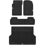 Motor Trend FlexTough Advanced Black Rubber Floor Mats