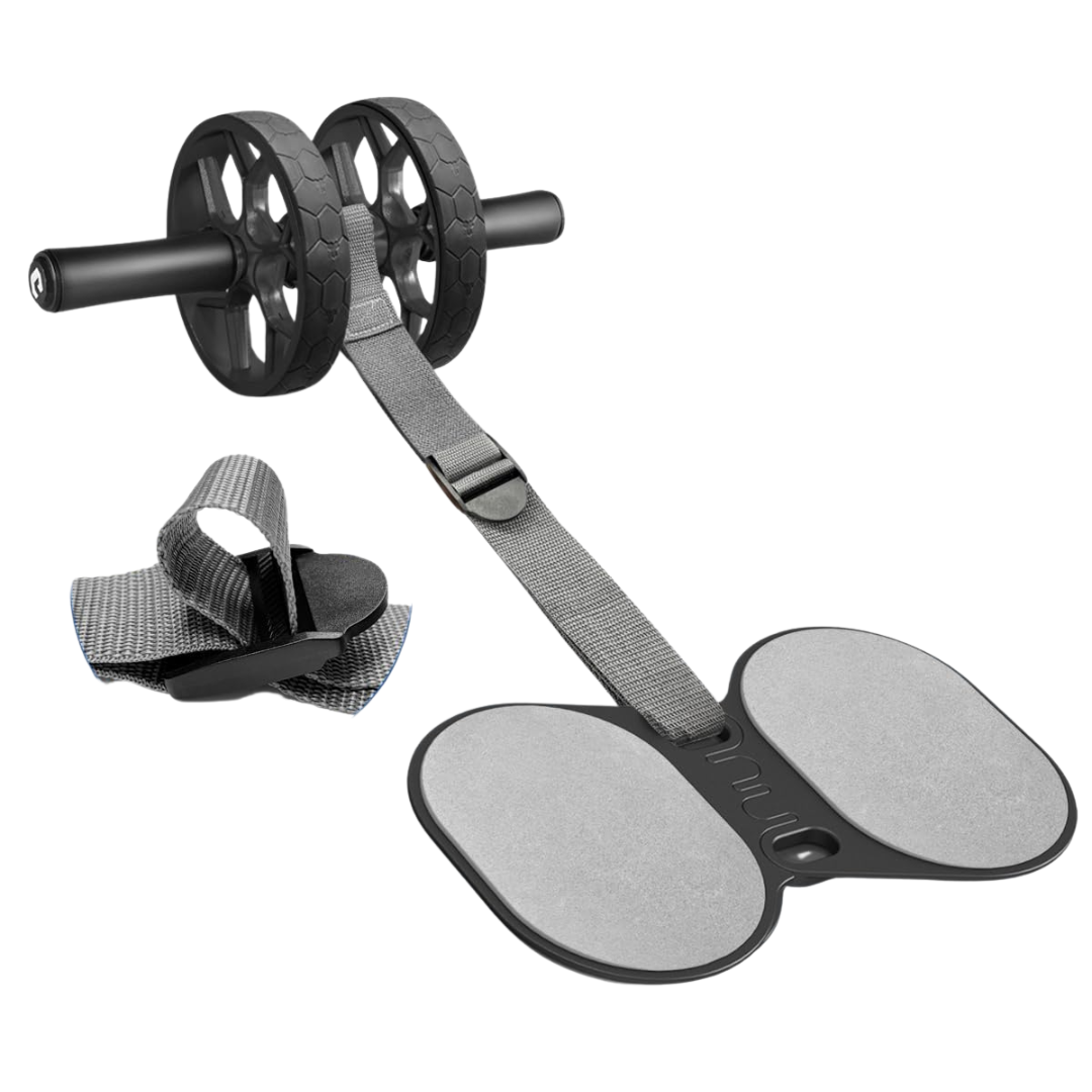 Ab Roller Wheel With Adjustable Resistance Band Core Workout Equipment