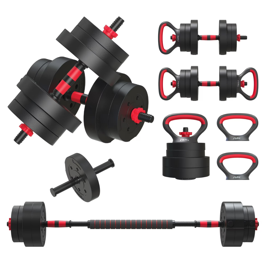 40-Lb FitRx Smartbell Gym 5-in-1 Adjustable Dumbbell & Weight Set