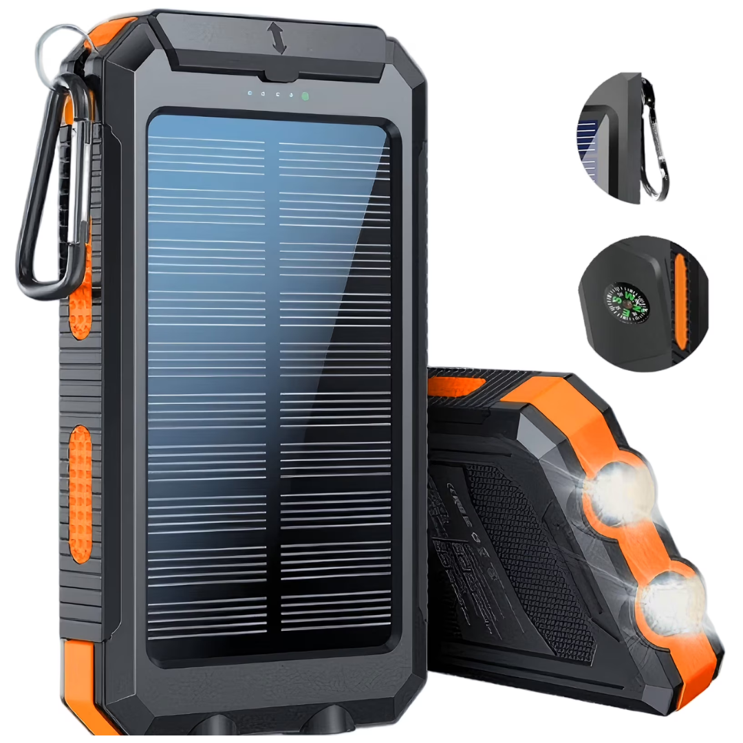 20000mAh Portable Solar Power Bank With LED Flashlight (3 Colors)