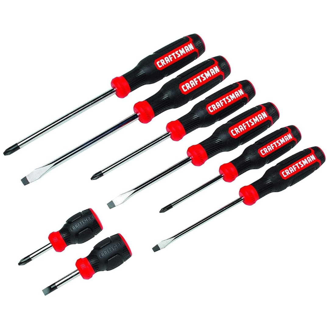 8-Piece Craftsman Bi-Material Screwdriver Set (CMHT65075N)
