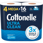 6 - 4-Pack 284-Sheets Cottonelle Toilet Paper Mega Rolls (Ultra Clean)