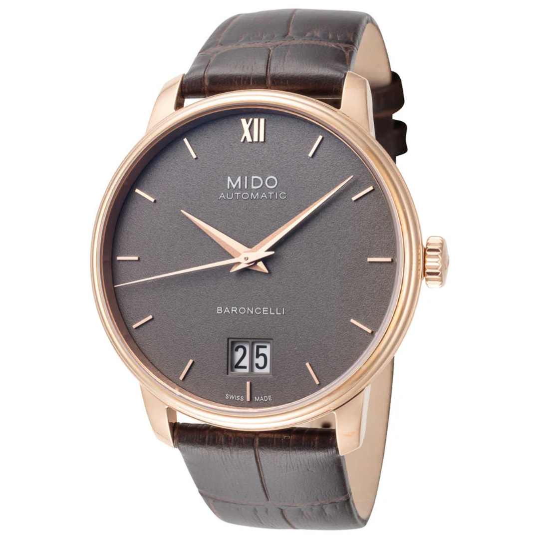 Mido Men's Baroncelli Big Date Swiss Automatic Case 40mm Watch