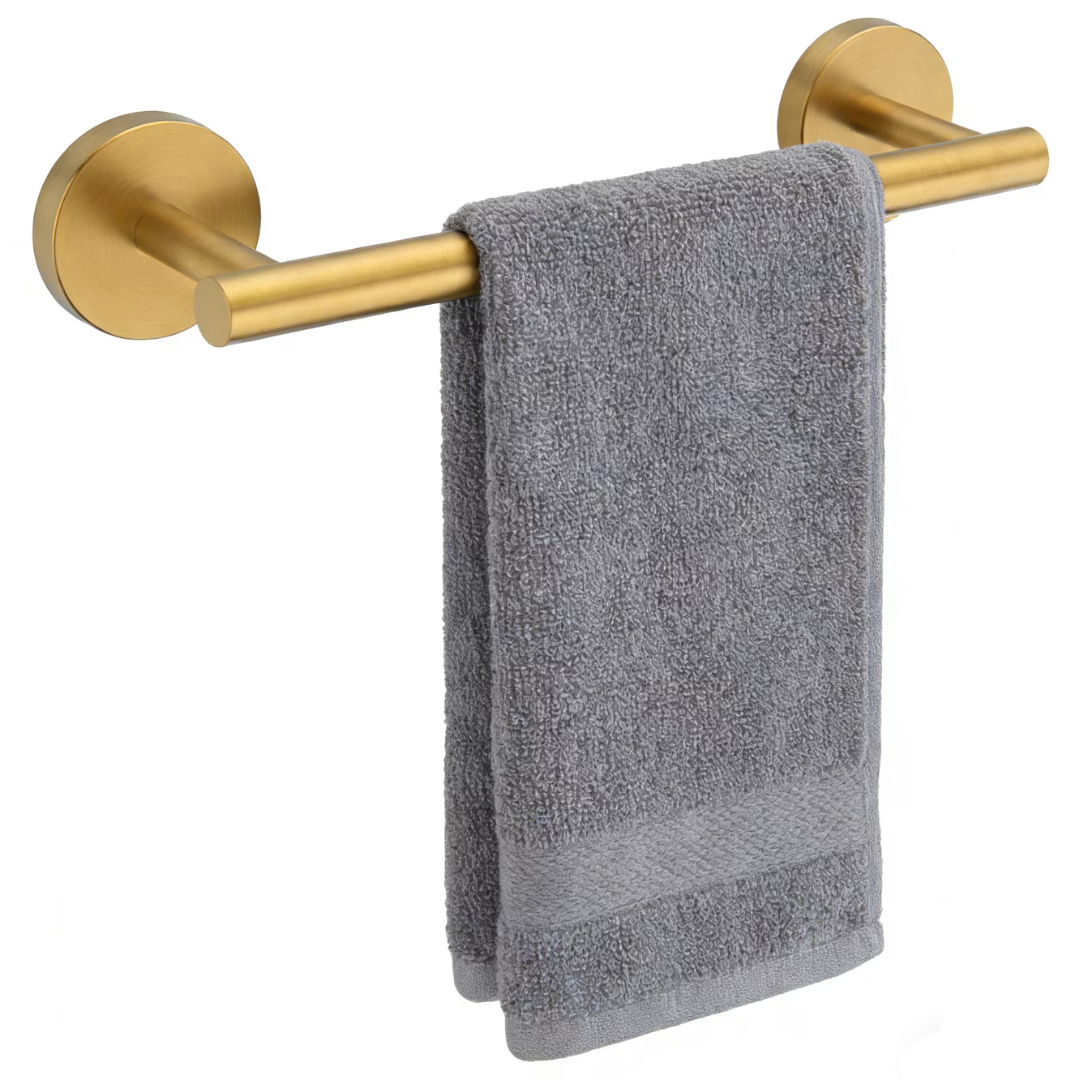 9" Heavy Duty 304 Stainless Steel Brushed Gold Towel Bar