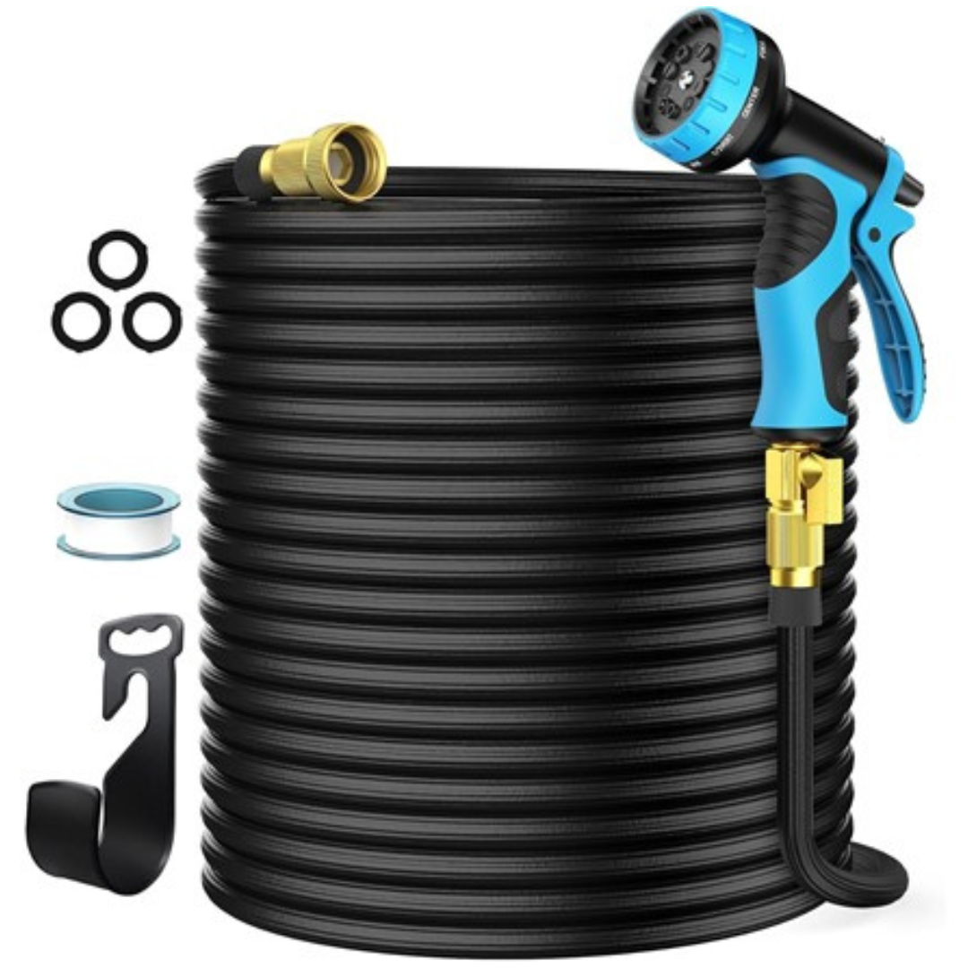 100ft Expandable 10 Spray Modes Garden Hose with Nozzle