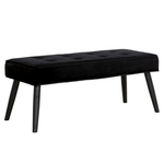 WestinTrends Velvet Tufted Bedroom Bench