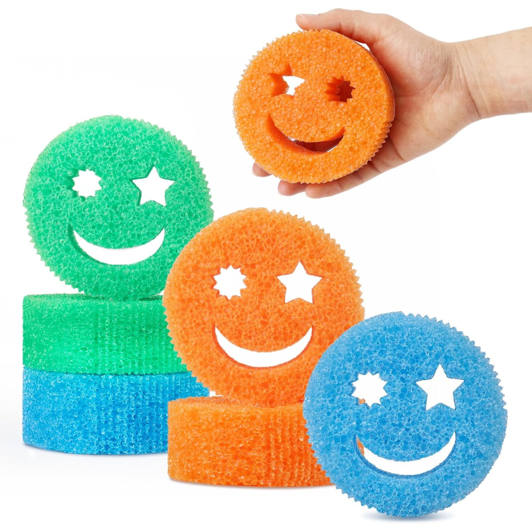 6-Piece Multipurpose Kitchen Dish Sponges With Polymer Foam