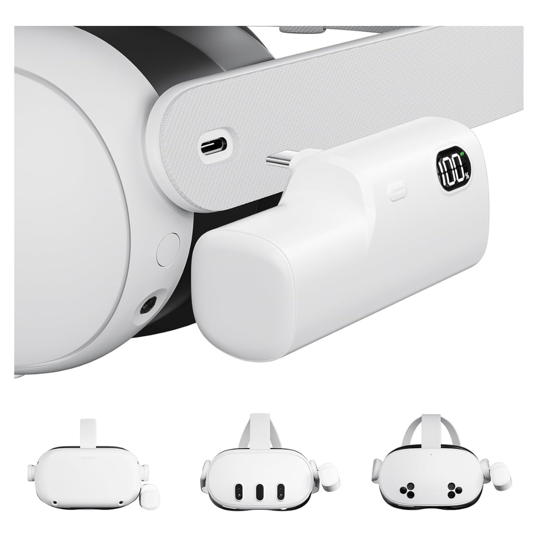5000mAh VR Power Bank For Meta Quest 2, Quest 3 & Quest 3S Accessories