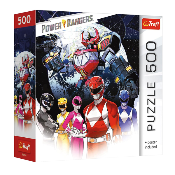 500-Piece Trefl 18.9" X 13.4" Power Rangers Team Jigsaw Puzzle