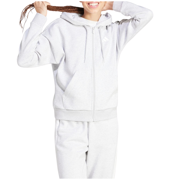 adidas Women's Essentials 3-Stripes Fleece Full Zip Hoodie