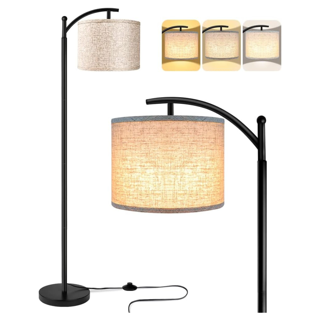 3 Color Temperatures 9W LED Bulb Floor Lamp