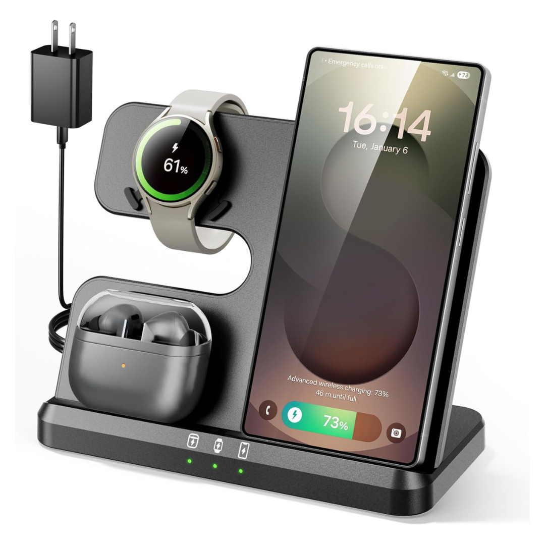 Eddibox 3-in-1 Wireless Charging Station