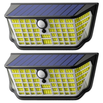 2-Pack Waterproof Motion Sensor 300 Deg. Solar Outdoor Waterproof Lights