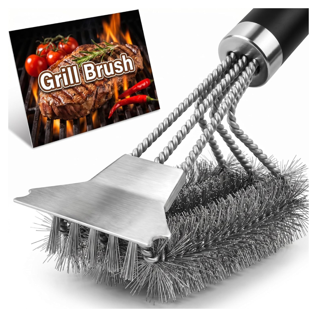 Grill Brush With Detachable Handle