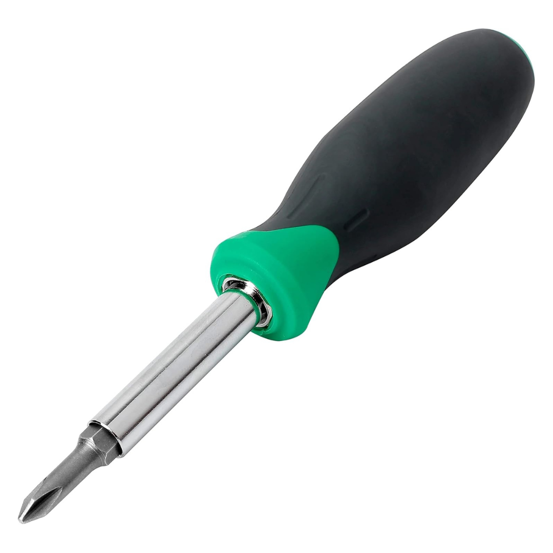 6-In-1 Amazon Basics Multi-Bit Screwdriver And Nut Driver Tool