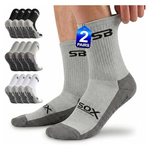 2-Pairs SB SOX Men's Non Slip Athletic Traction Grip Socks (3 Colors)
