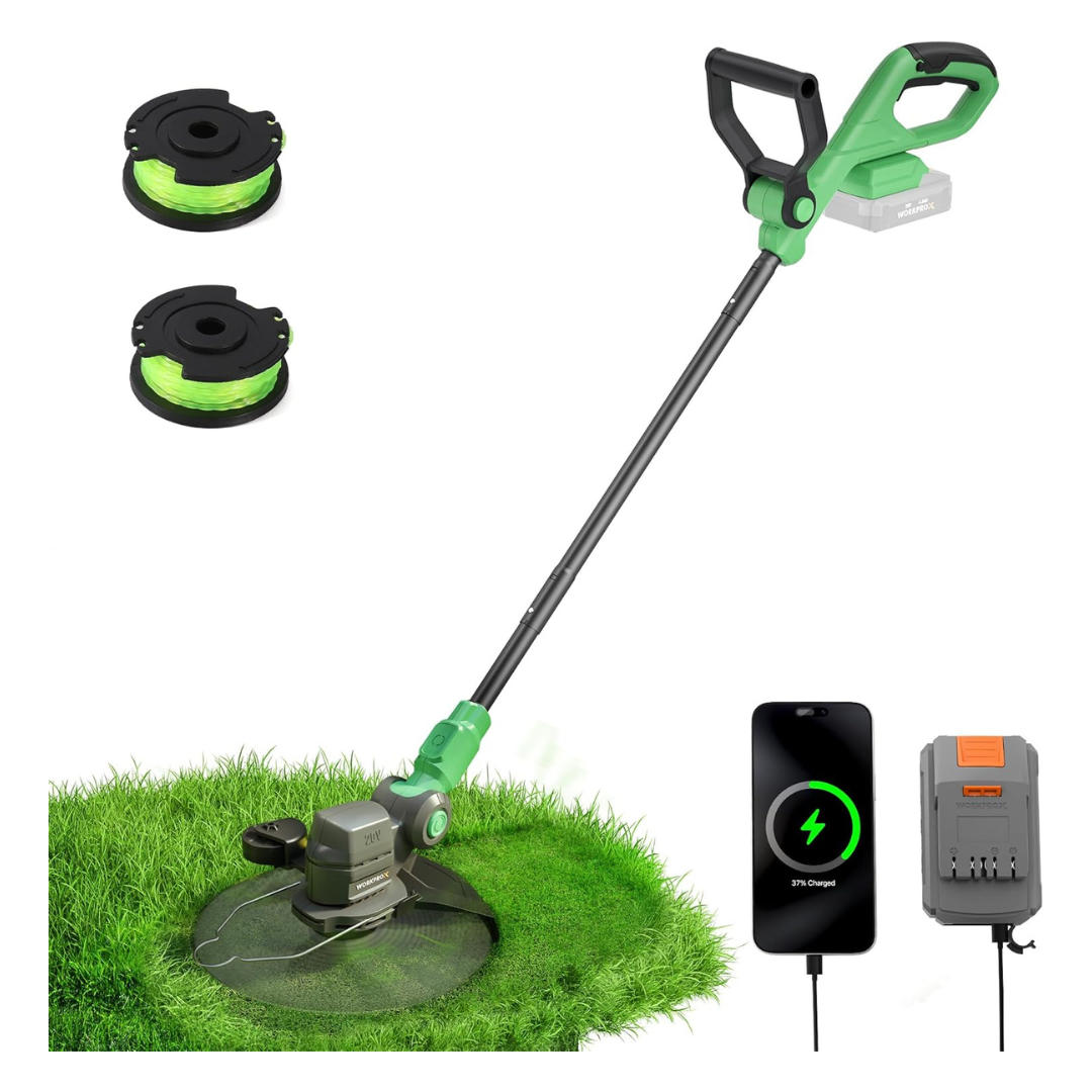 20V Cordless Weed Wacker & Lawn Edger 12" String Trimmer
