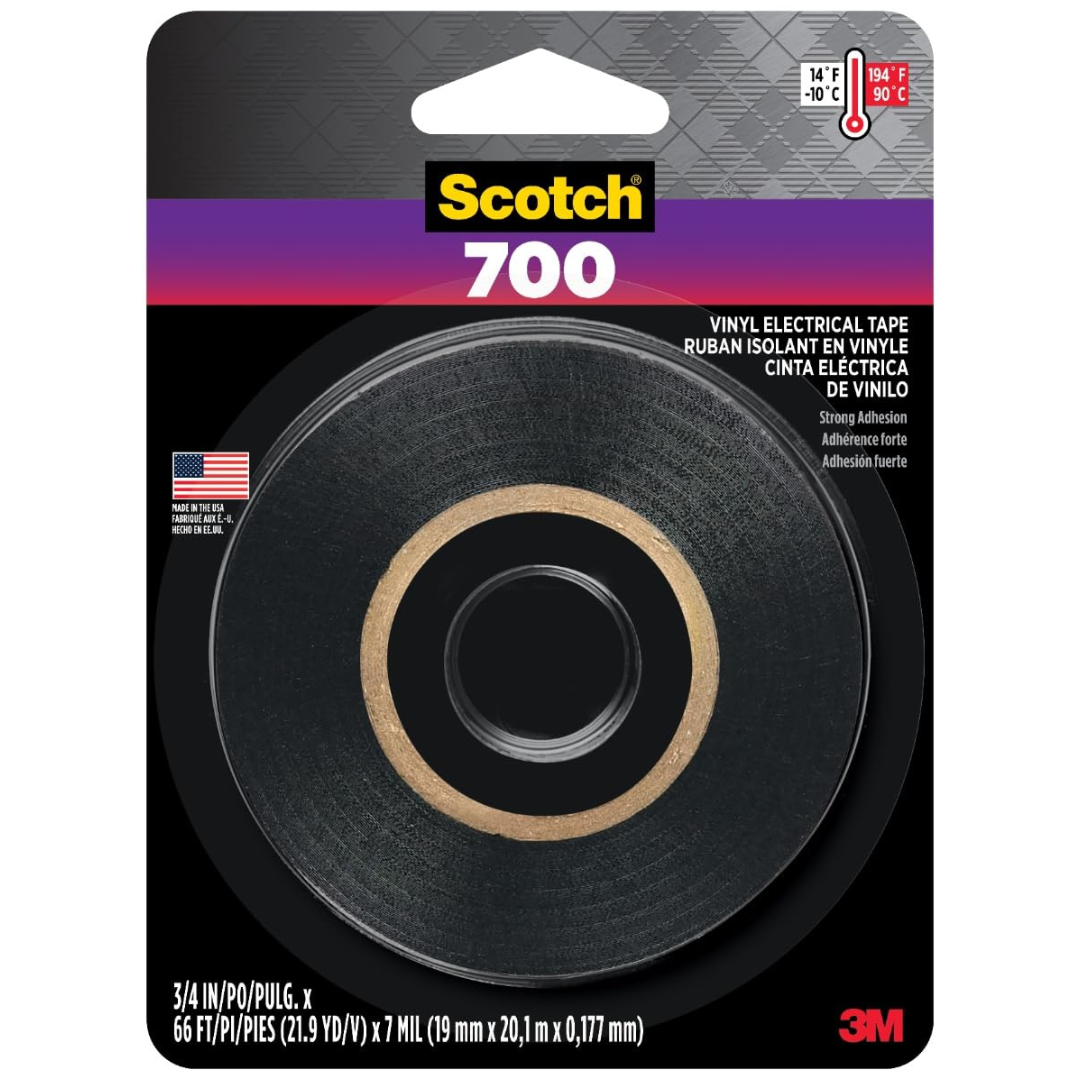 3M Scotch 700 3/4" X 66 Ft Electrical Vinyl Tape