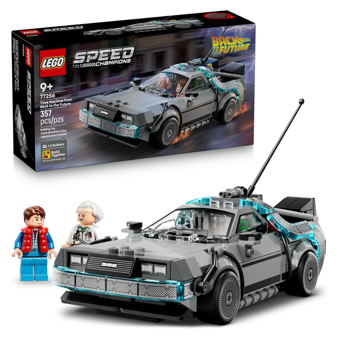 357-Piece LEGO Speed Champions Time Machine From Back To The Future (77256)