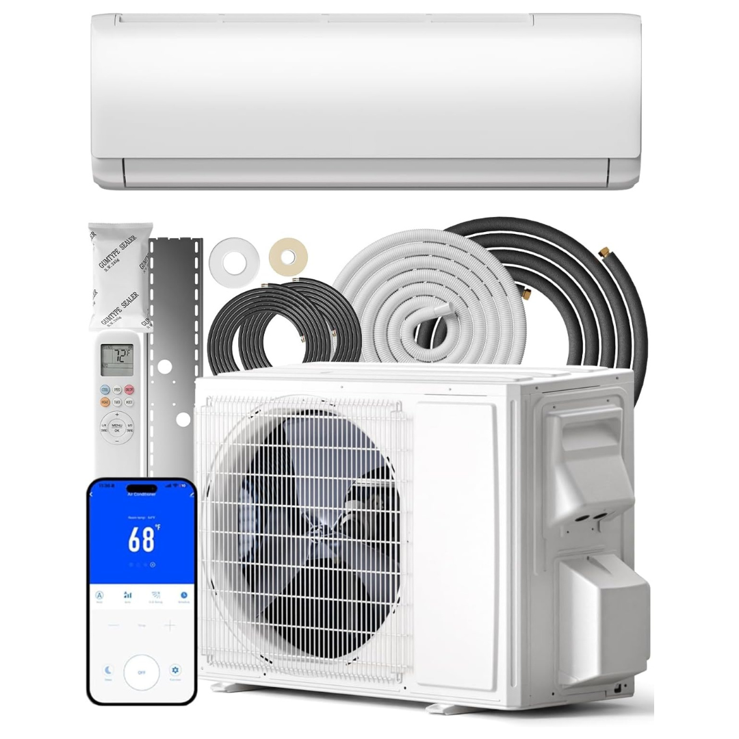 Feelfunn 9000BTU Mini Split AC/Heating System