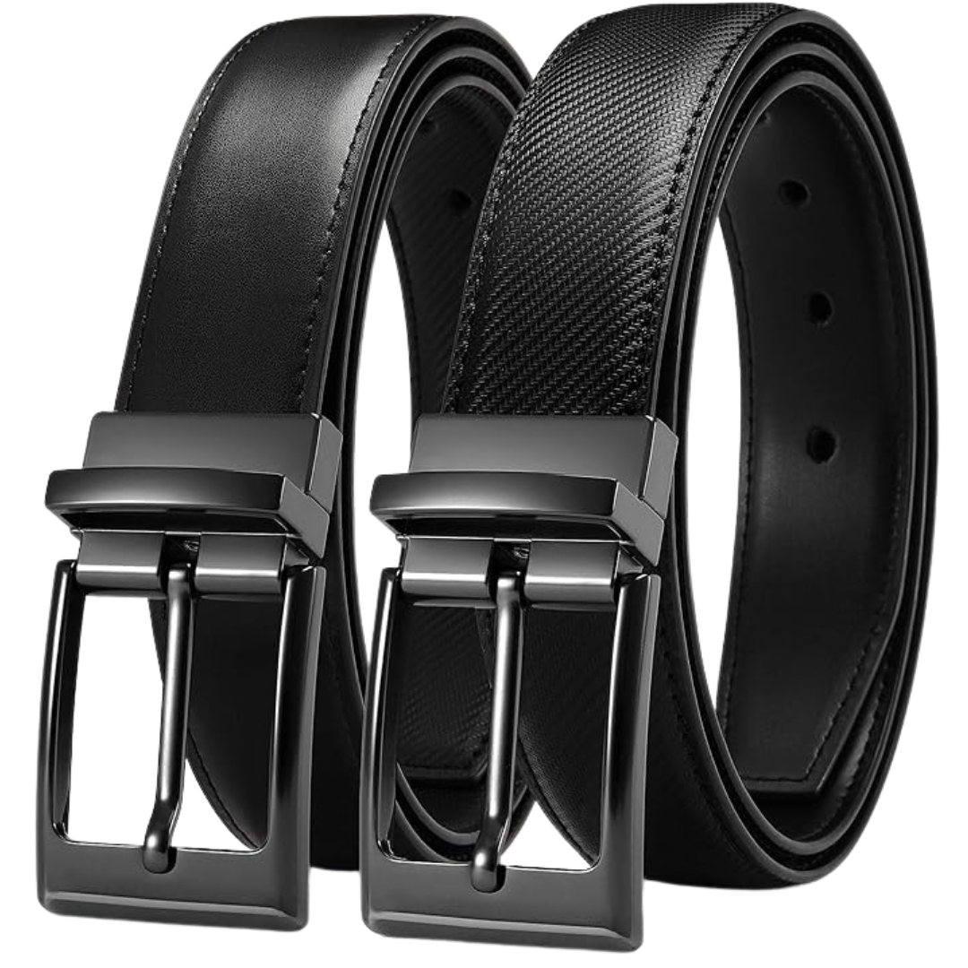 1.25" Men's Chaoren Trim-to-fit Reversible Leather Belt