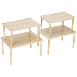 4-Count Pantry Cupboard Dish Mug Cup Storage Shelf